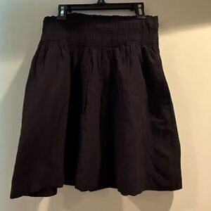NWT GAP Black A-Line High Waisted lined Skirt with Pockets